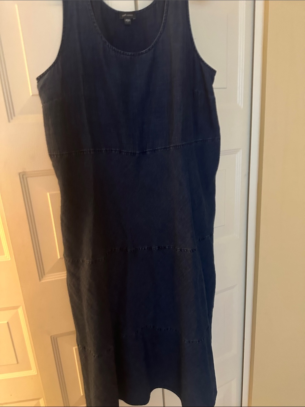 J. Jill Navy Blue Sleeveless Midi Dress